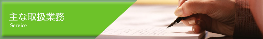 主な取扱い案件